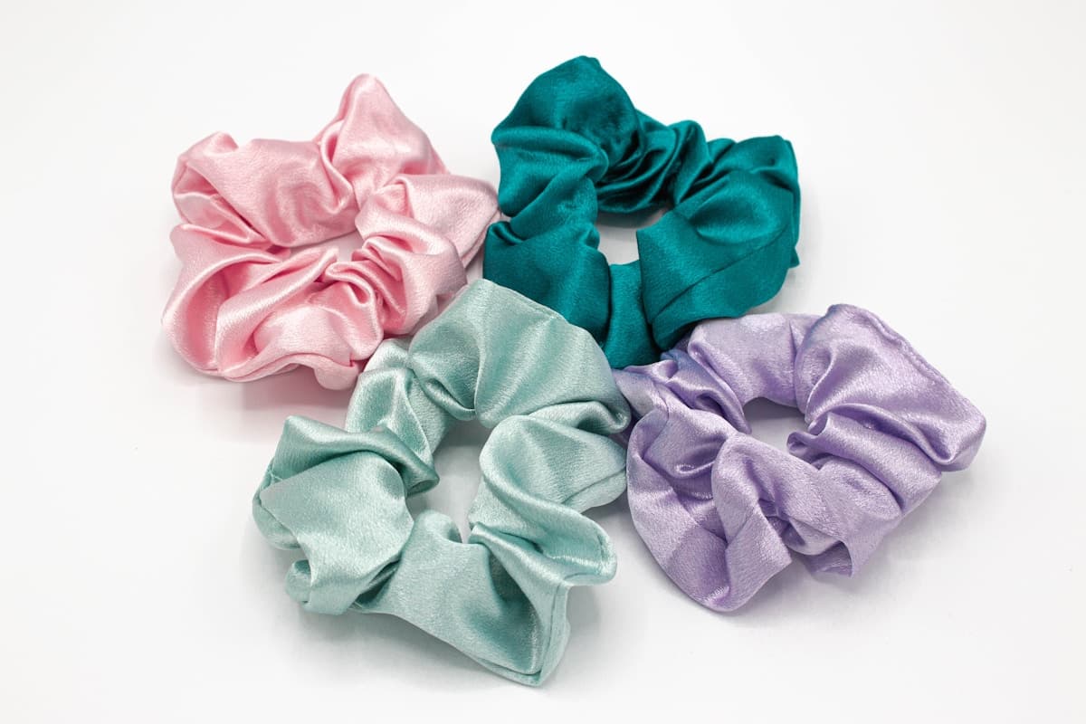 Satin Scrunchie Set of 6